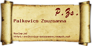 Palkovics Zsuzsanna névjegykártya